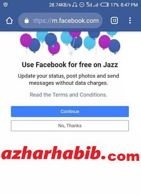 mobilink free facebook activation