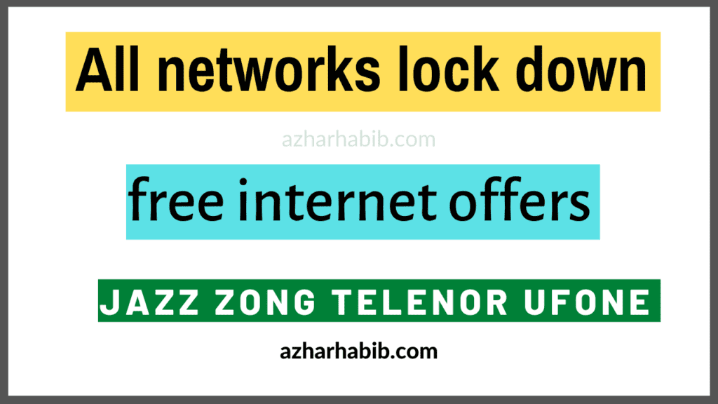 All networks lockdown offers | 40 GB free internet tricks