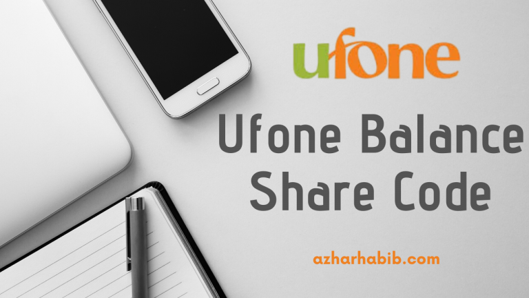 Ufone Balance Share Code