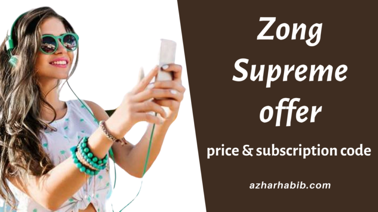 Zong Supreme offer 2022