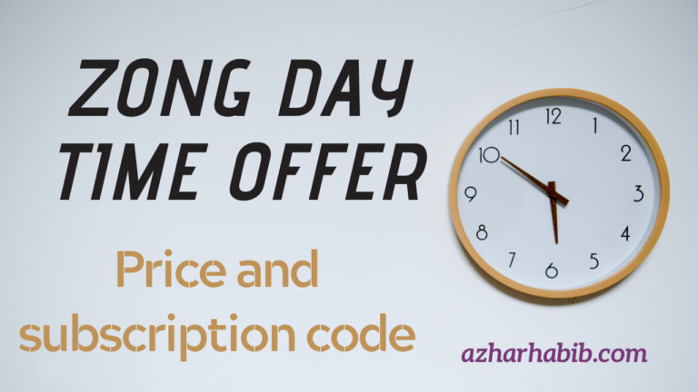 Zong day time offer 2021