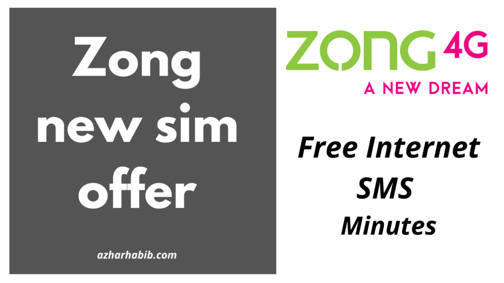 zong new sim offer 2022 latest || Free Internet, SMS & Minutes