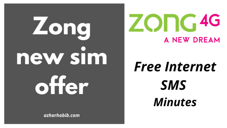 zong new sim offer 2022 latest || Free Internet, SMS & Minutes