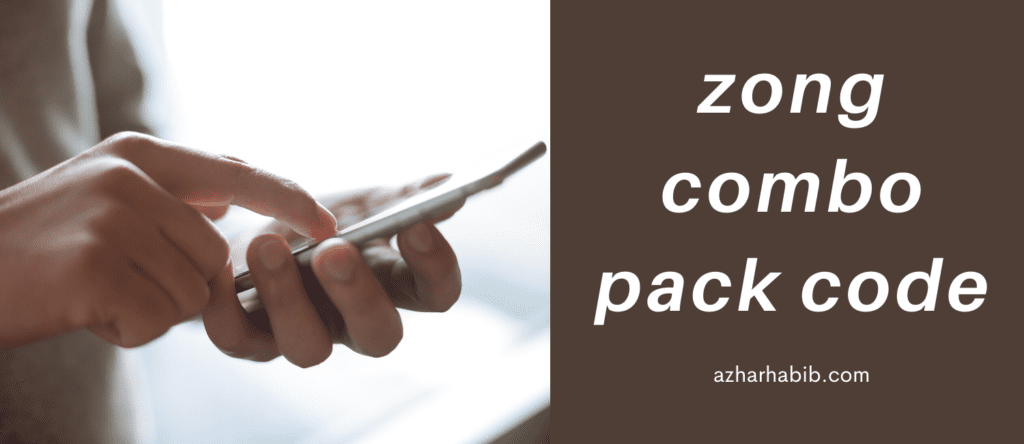 zong combo pack code