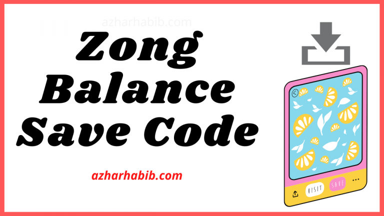 Zong Balance Save Code