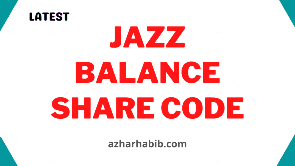 Jazz Balance Share Code