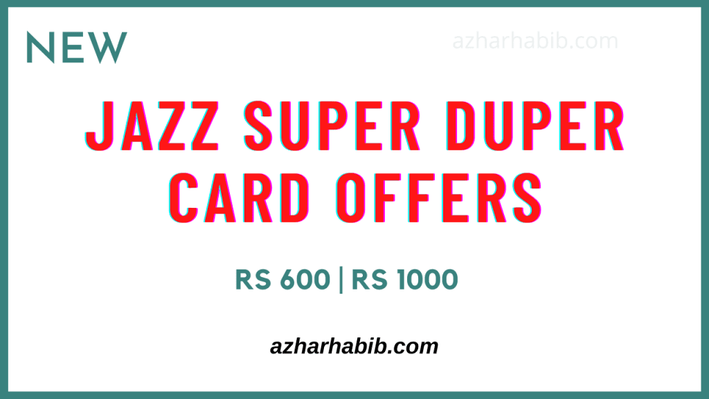 Jazz Super Duper Card offers