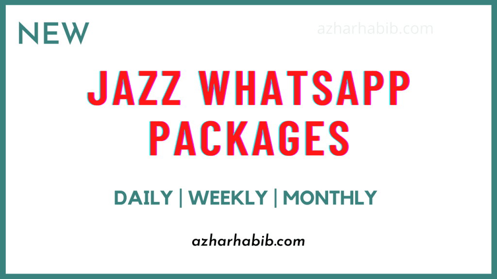 Jazz Whatsapp Packages