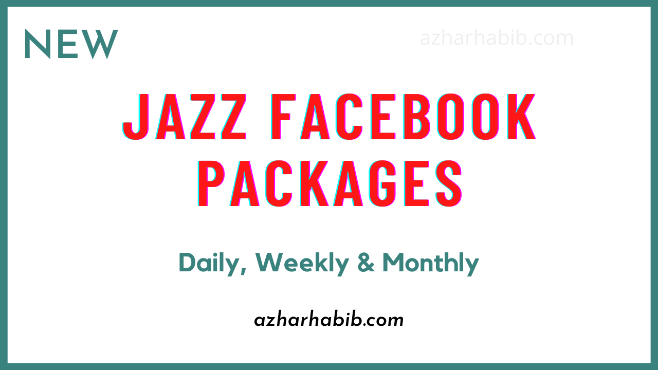 Jazz Facebook Packages | Jazz Daily, Weekly & Monthly Facebook Packages