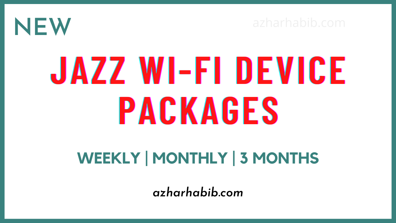 Jazz Wi-Fi device packages