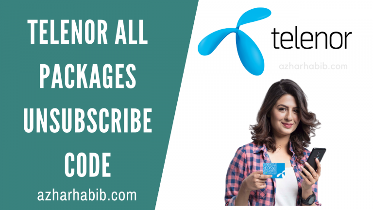 telenor all packages unsubscribe code