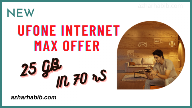 ufone Internet Max Offer