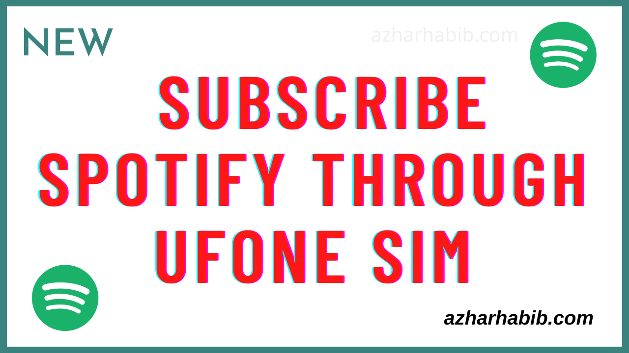 How to subscribe Spotify through Ufone Sim