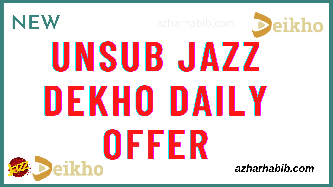 Jazz dekhodaily unsubscribe code