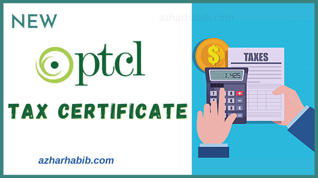 Ptcl tax certificate