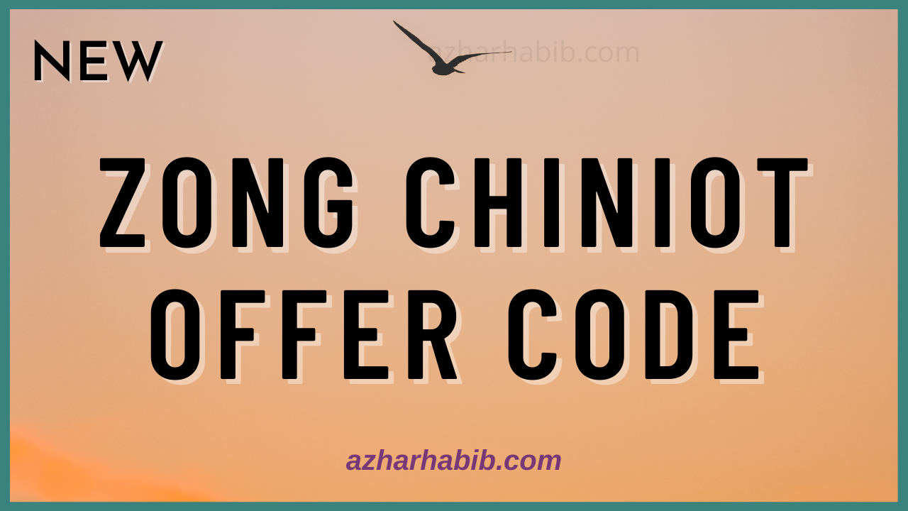 Zong Chiniot Offer