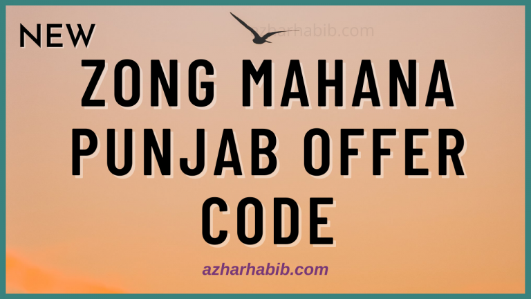 Zong Mahana Punjab offer