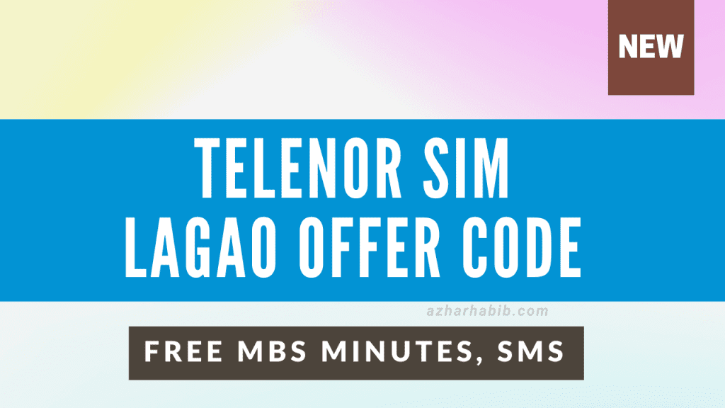 telenor sim lagao offer 2024