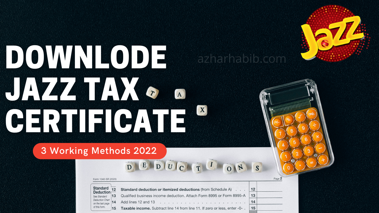 jazz tax certificate
