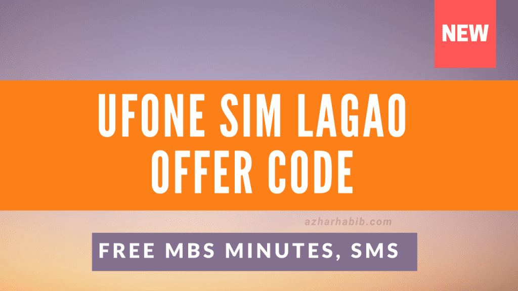 ufone sim lagao offer 2024