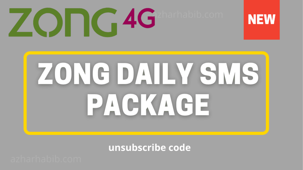 zong daily sms package