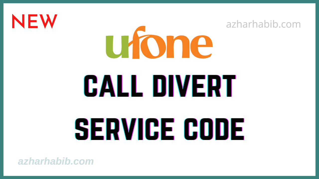 ufone call divert service code