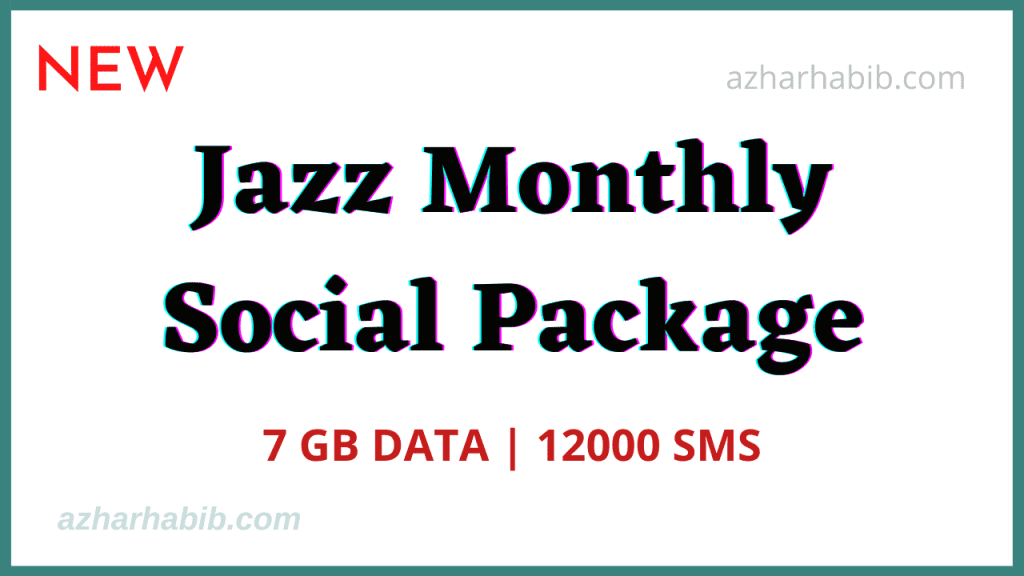 Jazz Monthly Social Package