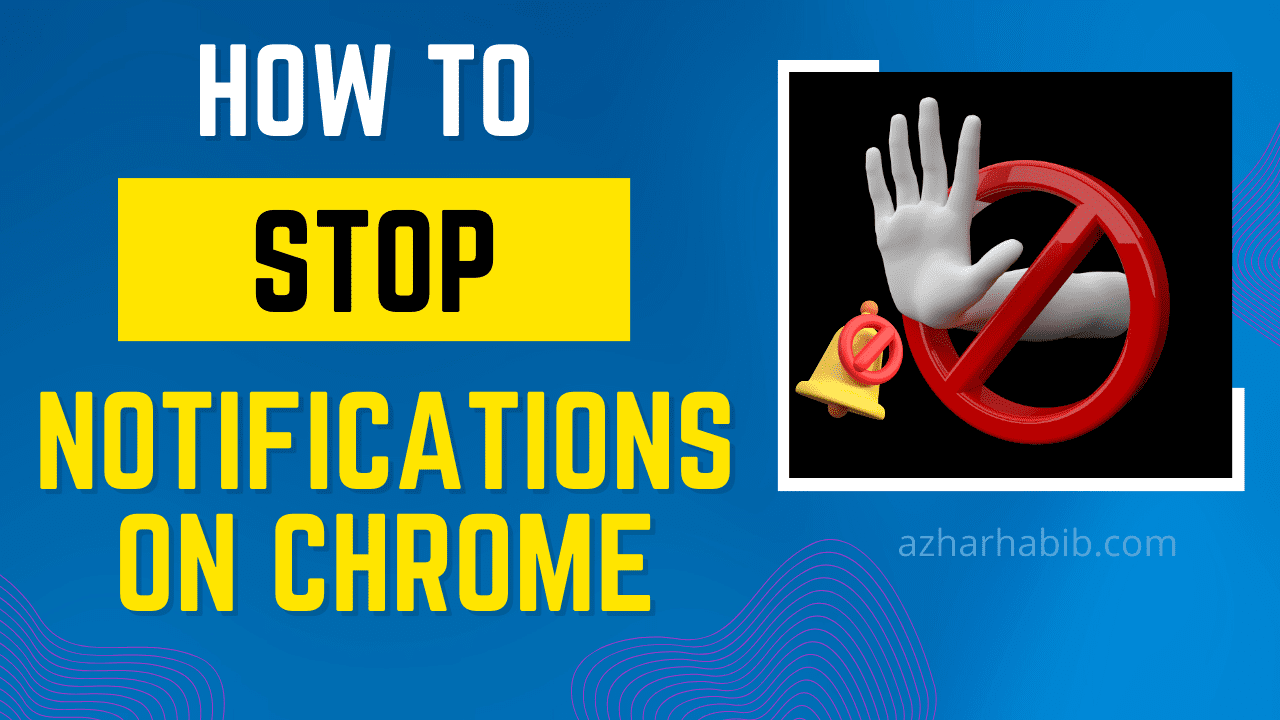 How to stop notifications on chrome