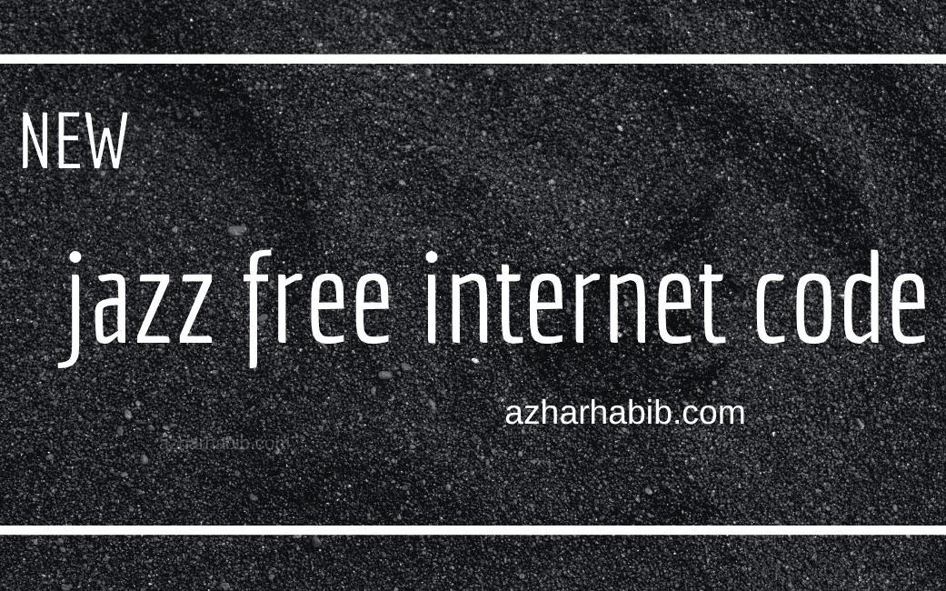 jazz free internet code 2023