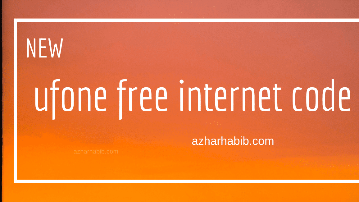 Ufone free internet code 2024